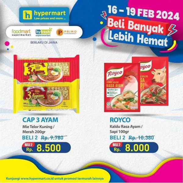 Promo Hypermart Beli Banyak Lebih Hemat Periode 16-19 Februari 2024