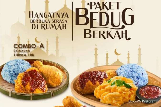 Promo AW Restoran 2022, Ada Nasi Ungu Bunga Telang di Paket Bedug Berkah