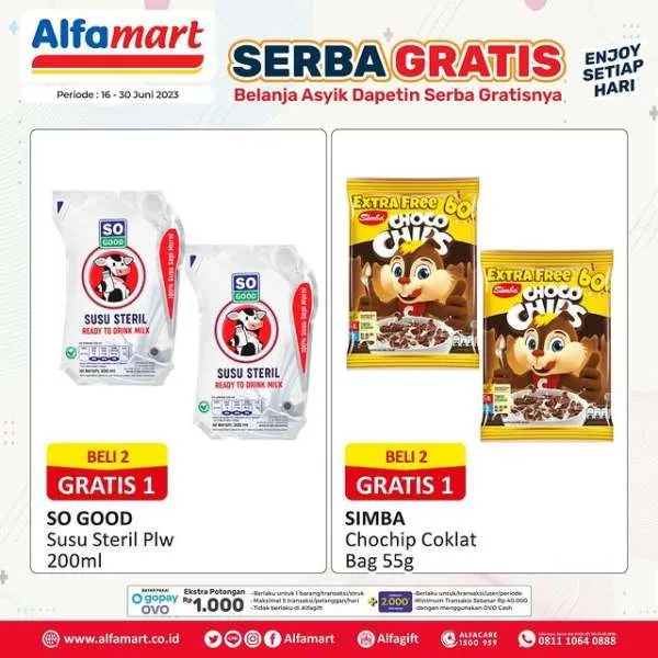 Promo Alfamart Serba Gratis Periode 16-30 Juni 2023