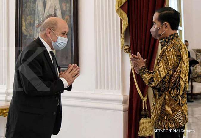 Bertemu Menlu Prancis, Jokowi minta negosiasi perjanjian IEU-CEPA dipercepat