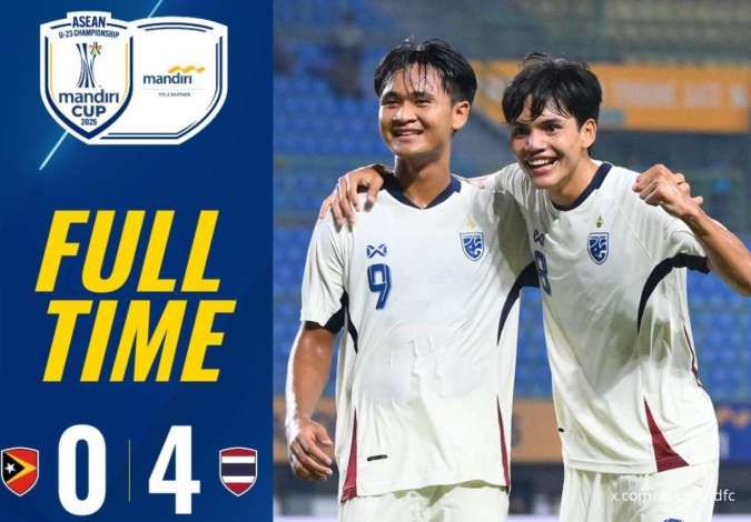 Thailand U23 menang telak dari Timor Leste U23
