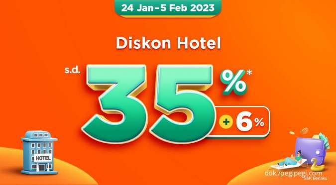Promo PegiPegi Gajian 24 Januari-5 Februari 2023, Nikmati Diskon Hotel 35% + 6%