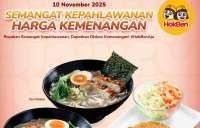 Promo HokBen Hari Ini 10 November 2025, Hari Pahlawan Gratis Chicken Katsu