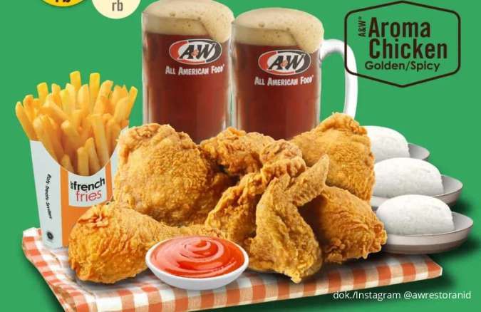 Hemat & Kenyang Bareng Keluarga,Promo A&W Sharing Meal Desember Mulai Rp 100.000 