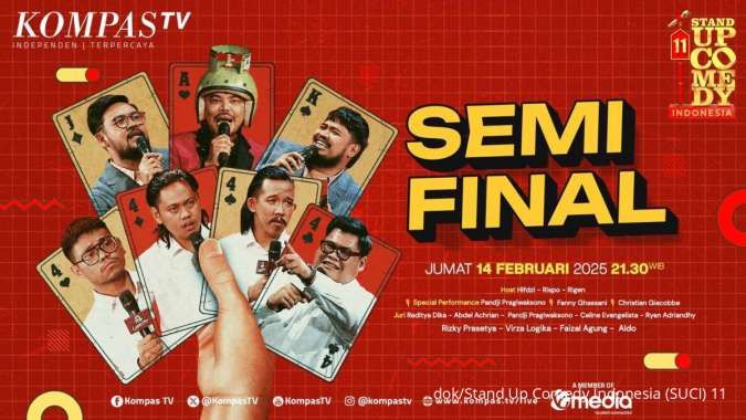 Stand Up Comedy Indonesia SUCI 11 Kian Panas, 4 Finalis Siap Bertarung