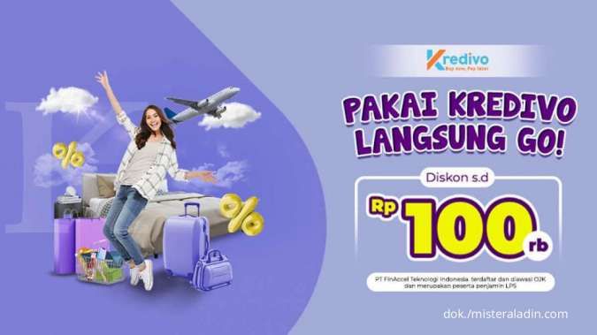Promo Mister Aladin dan Kredivo, Pesan Semua Produk Diskon Hingga Rp 100.000