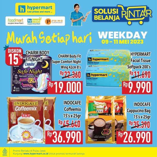 Promo Hypermart Hyper Diskon Weekday Periode 9-11 Mei 2023