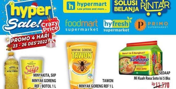 Harga Promo Hypermart hingga 26 Desember 2022, Hari Terakhir Promo Hyper Sale Ini