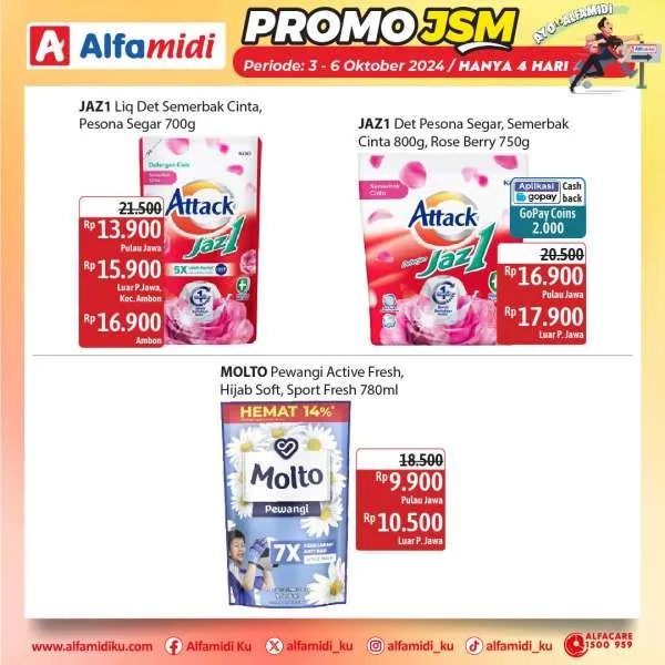 Promo JSM Alfamidi Hanya 4 Hari Periode 3-6 Oktober 2024