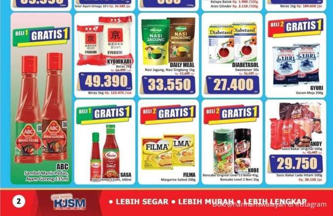 Promo KJSM Hari Hari Swalayan 4 Agustus 2024, Promo Nugget Fiesta dan Susu Anlene