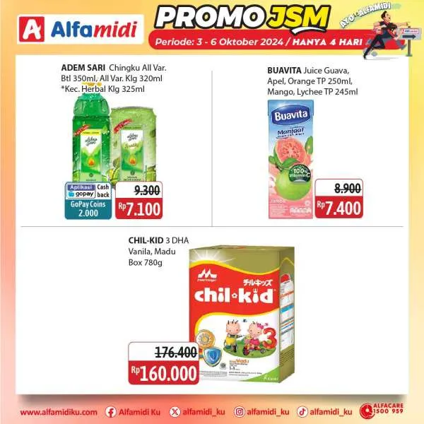 Promo JSM Alfamidi Hanya 4 Hari Periode 3-6 Oktober 2024