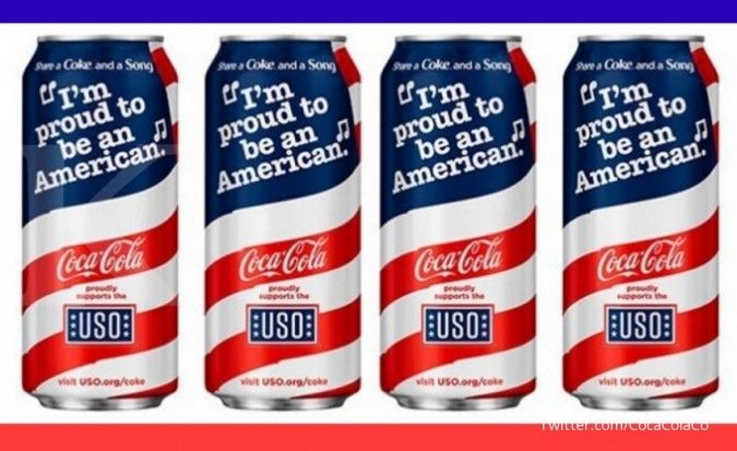 Nasionalisme Amerika pada sekaleng Coca Cola