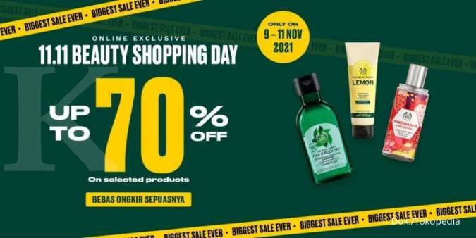 Promo The Body Shop 11.11, Skincare hingga Makeup Dibanderol dengan Diskon s/d 70%