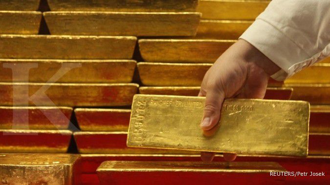 Harga emas turun 0,56%