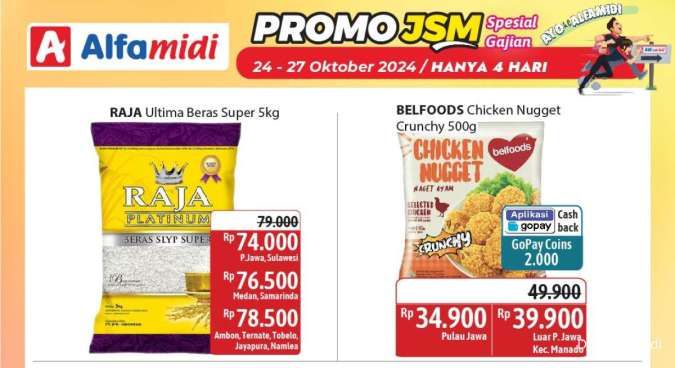 Katalog Promo JSM Alfamidi Spesial Gajian Hanya 4 Hari Periode 24-27 Oktober 2024