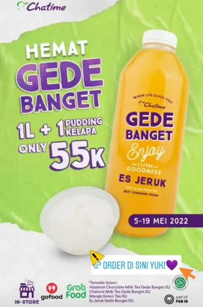 Promo Chatime Hemat Gede Banget