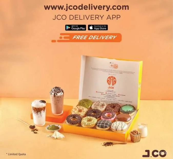 Promo J.CO 12-18 Desember 2022 Free Delivery