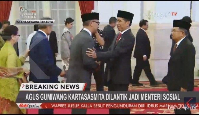 Agus Gumiwang resmi dilantik jadi menteri sosial