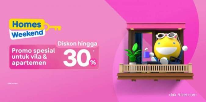 Promo Tiket.com Homes 15-17 Februari 2022, Diskon Villa & Apartemen hingga 30%