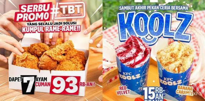 Promo KFC 7 September 2023, Terbaru Hemat Koolz Red Velvet dan TBT