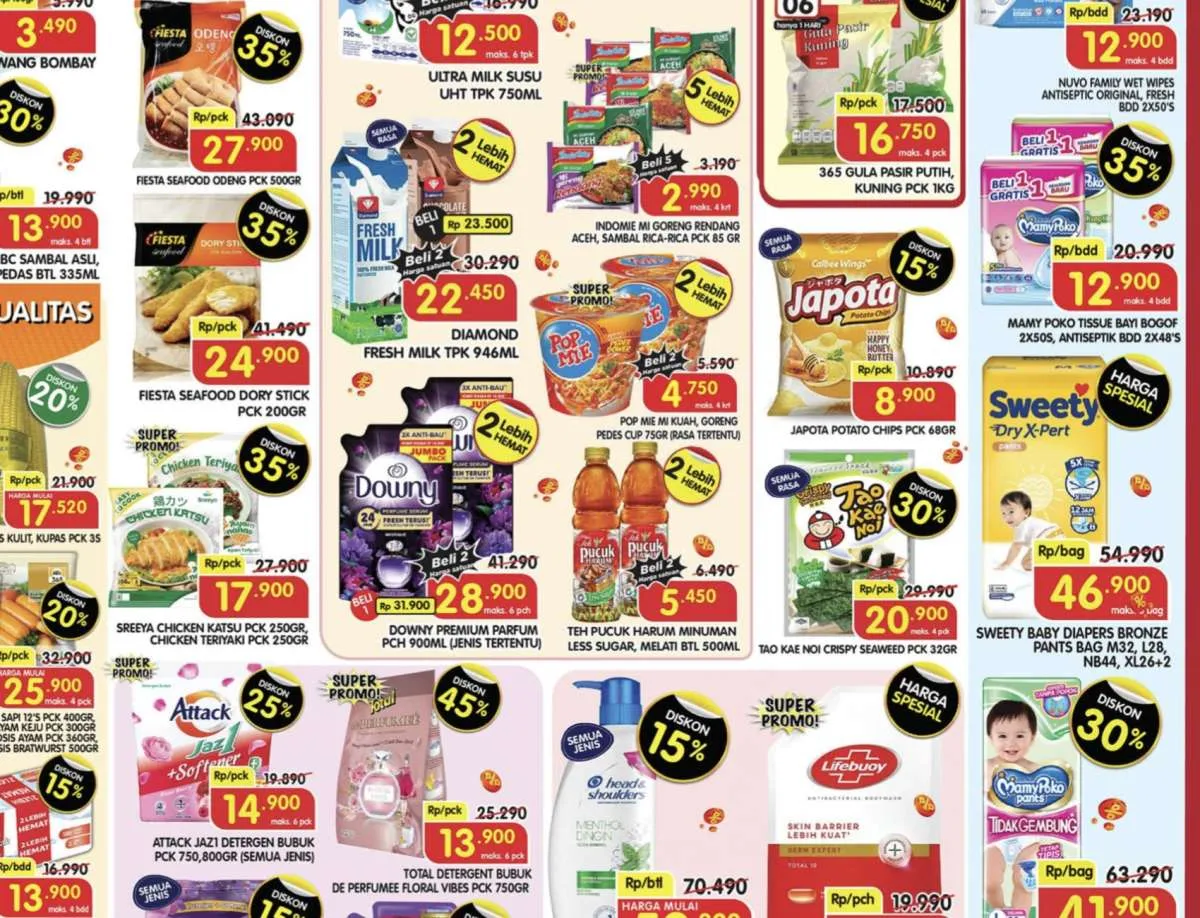 Promo Superindo Weekday 3-6 November 2025, Es Krim-Detergent Diskon hingga 50%