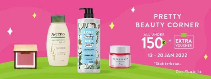 Promo Sociolla 13-20 Januari 2022, Semua Skincare dan Makeup di Bawah Rp 150.000