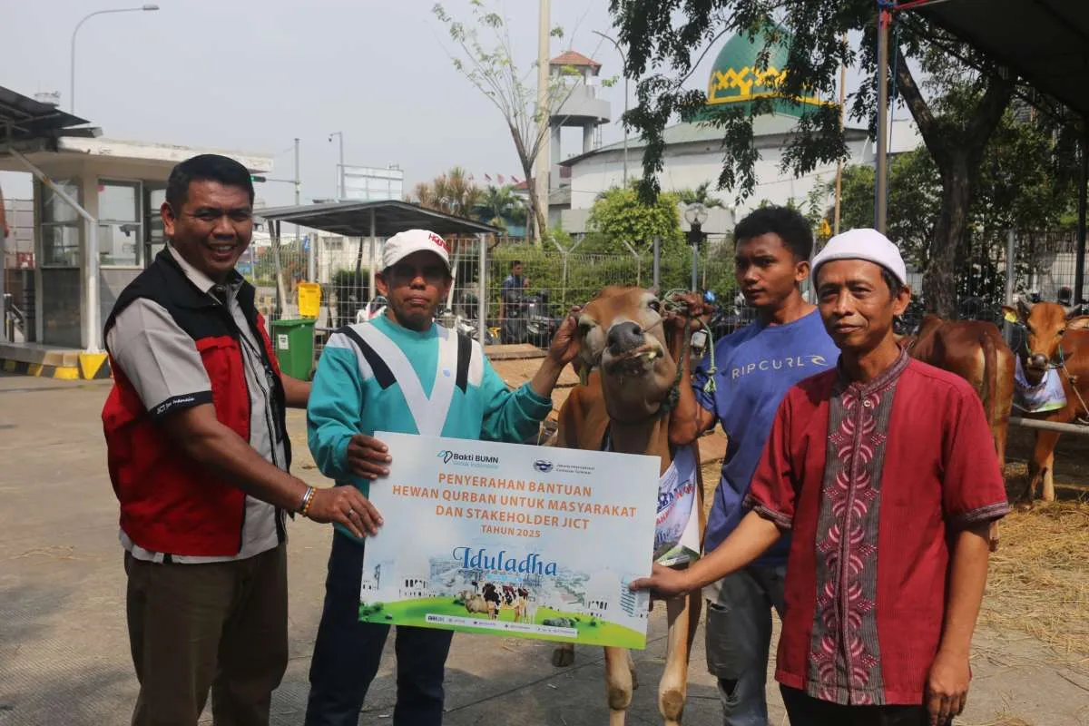 Jakarta International Container Terminal Salurkan 42 Ekor Sapi pada Idul Adha 2025