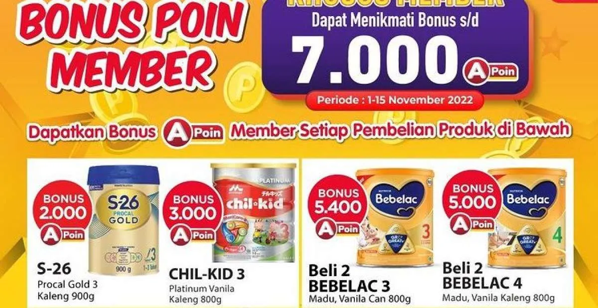 Promo Alfamart Hari Ini 3 November 2022, Ada Bonus Sampai Rp 7.000!