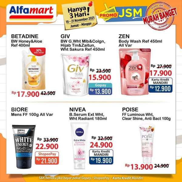 Katalog Promo JSM Alfamart Hanya 3 Hari Periode 19-21 November 2021