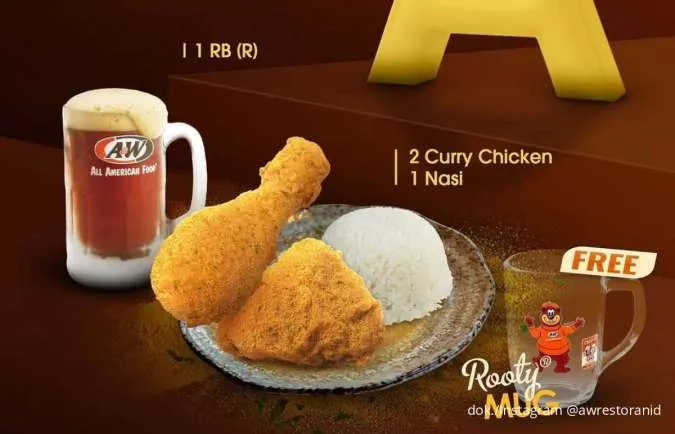 Promo Terbaru A&W Combo Curry, 3 Paket Pilihan Spesial Harga Hemat