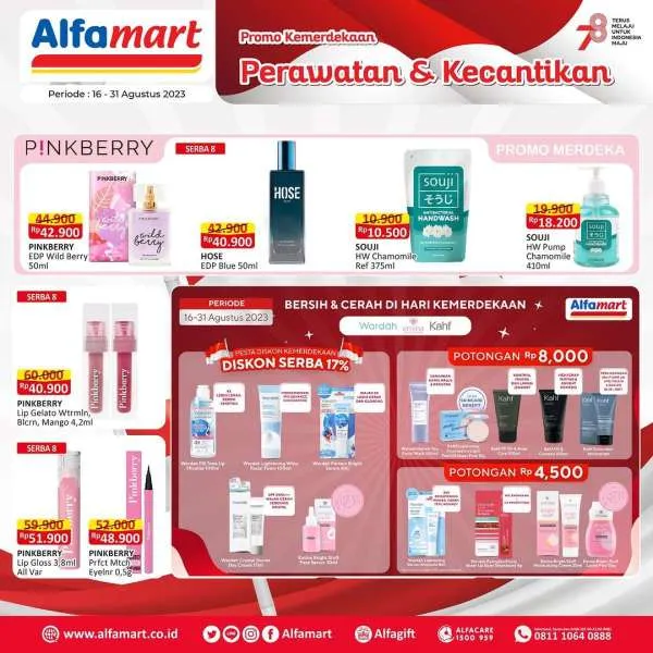 Promo Alfamart Perawatan & Kecantikan Periode 16-31 Agustus 2023