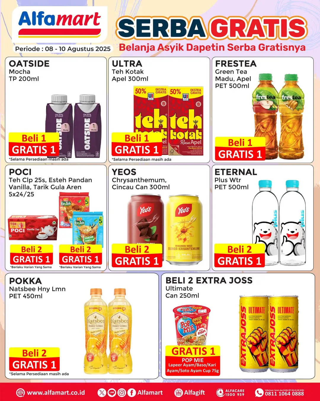 Promo Alfamart Serba Gratis Periode 8-10 Agustus 2025