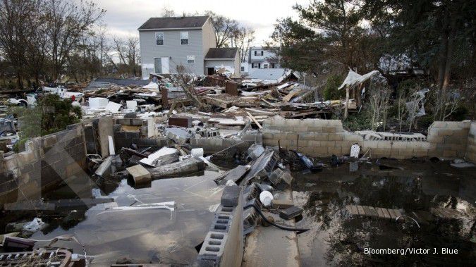 Kerugian badai sandy di New Jersey capai US$ 29 M