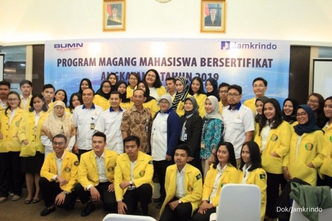 Program magang mahasiswa bersertifikat Jamkrindo memasuki tahun kedua