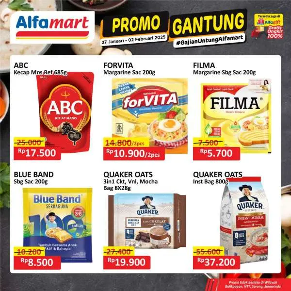 Promo Alfamart Gantung Periode 27 Januari-2 Februari 2025