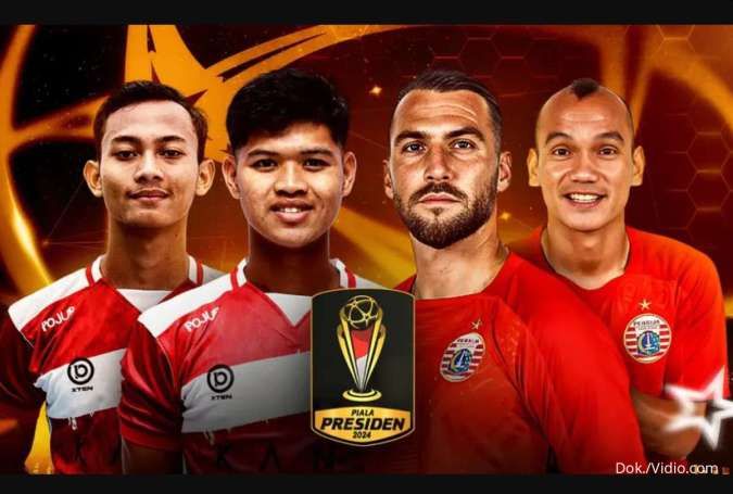 Link Live Streaming Madura United vs Persija, Piala Presiden 2024 Minggu (21/7)