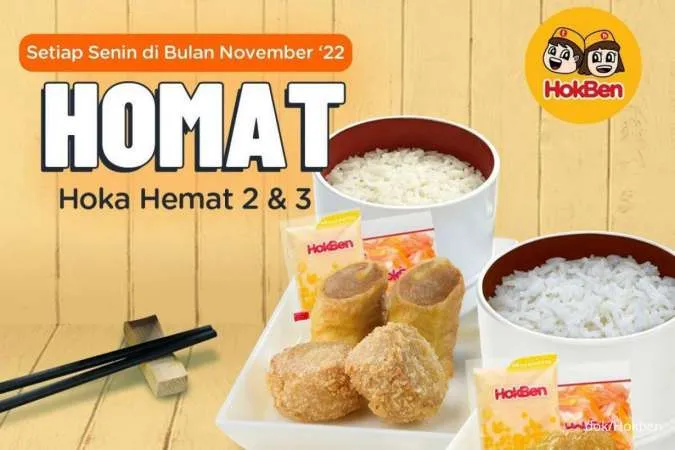 Promo Hokben Hari Ini 14 November 2022, Paket Senin Homat Lebih Hemat via Ojol