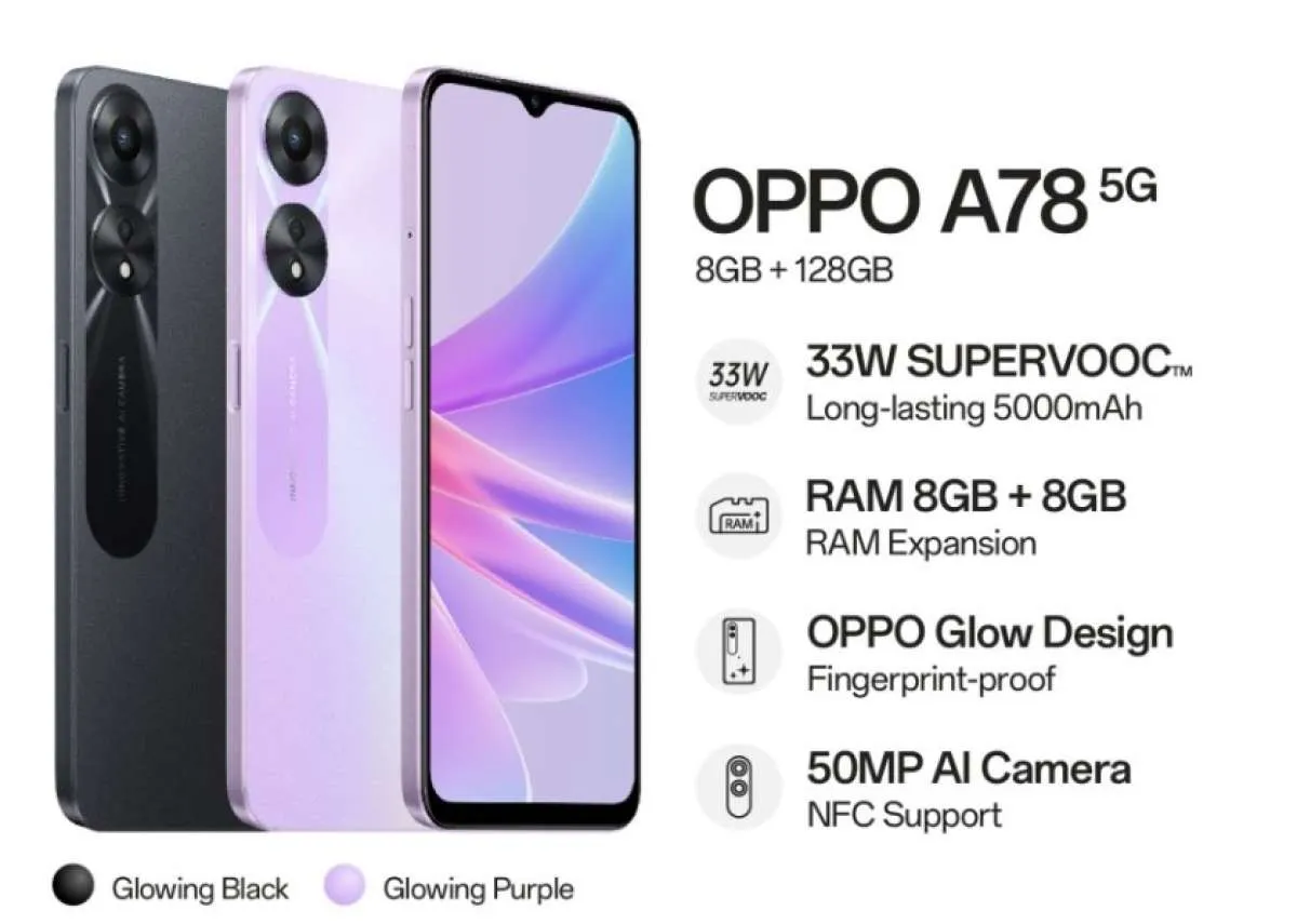 Harga OPPO A78 5G: Update Bulan Juni 2024 dan Spesifikasinya