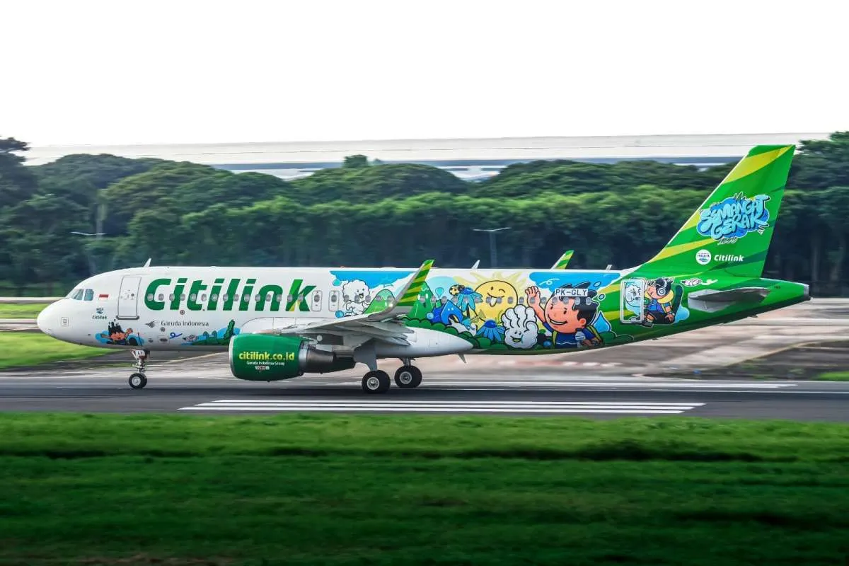 Citilink Gandeng AQUA Luncurkan Desain Livery Khusus 