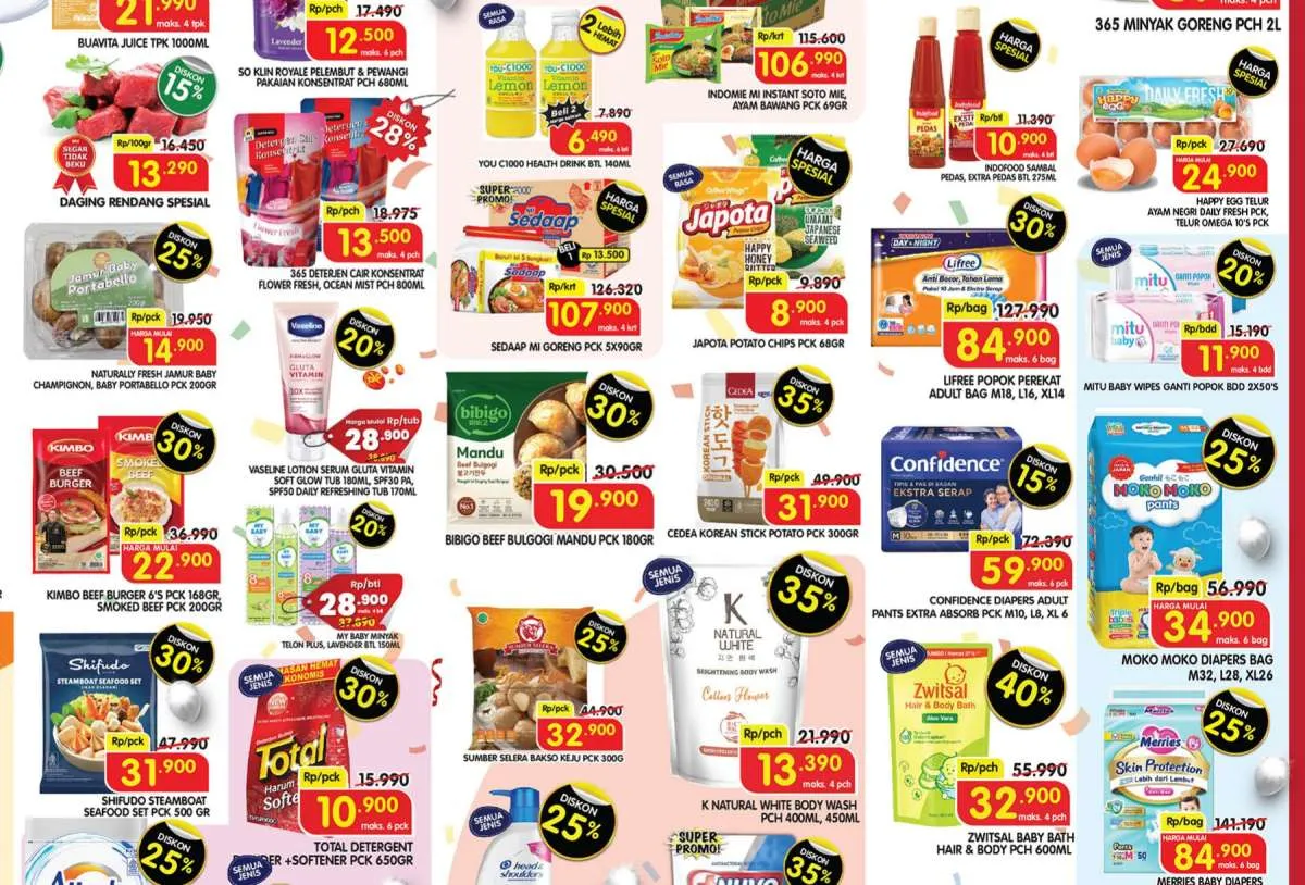 Promo JSM Superindo 8-10 Agustus 2025, Jamur Enoki-Kanzler Nugget Diskon sampai 50%