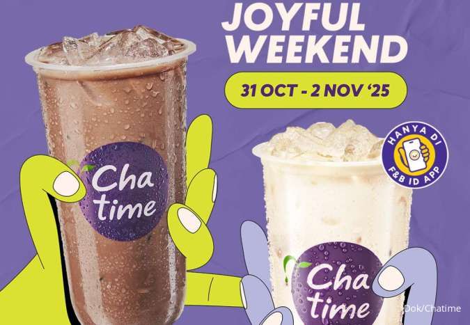 Promo Chatime Weekend Awal November 2025, Harga Spesial Sampai Minggu