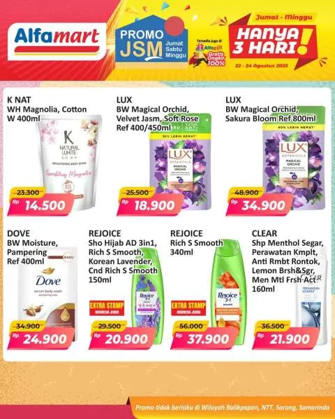Promo JSM Alfamart Periode 22-24 Agustus 2025