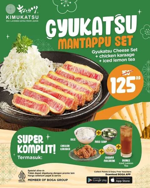 Promo Kimukatsu Gyukatsu Mantappu Set Komplit Juli 2025