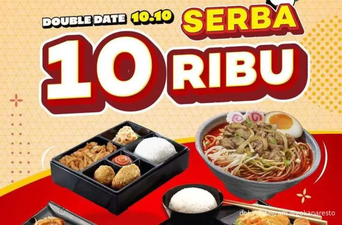 Siap Serbu! Promo Gokana 10.10 Mulai 9-11 Oktober, Menu Favorit Serba Rp 10.000
