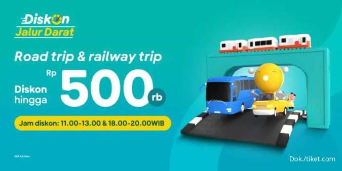 Promo Tiket.com Mei 2023, Nikmati Diskon Road Trip & Railway Trip hingga Rp 500.000