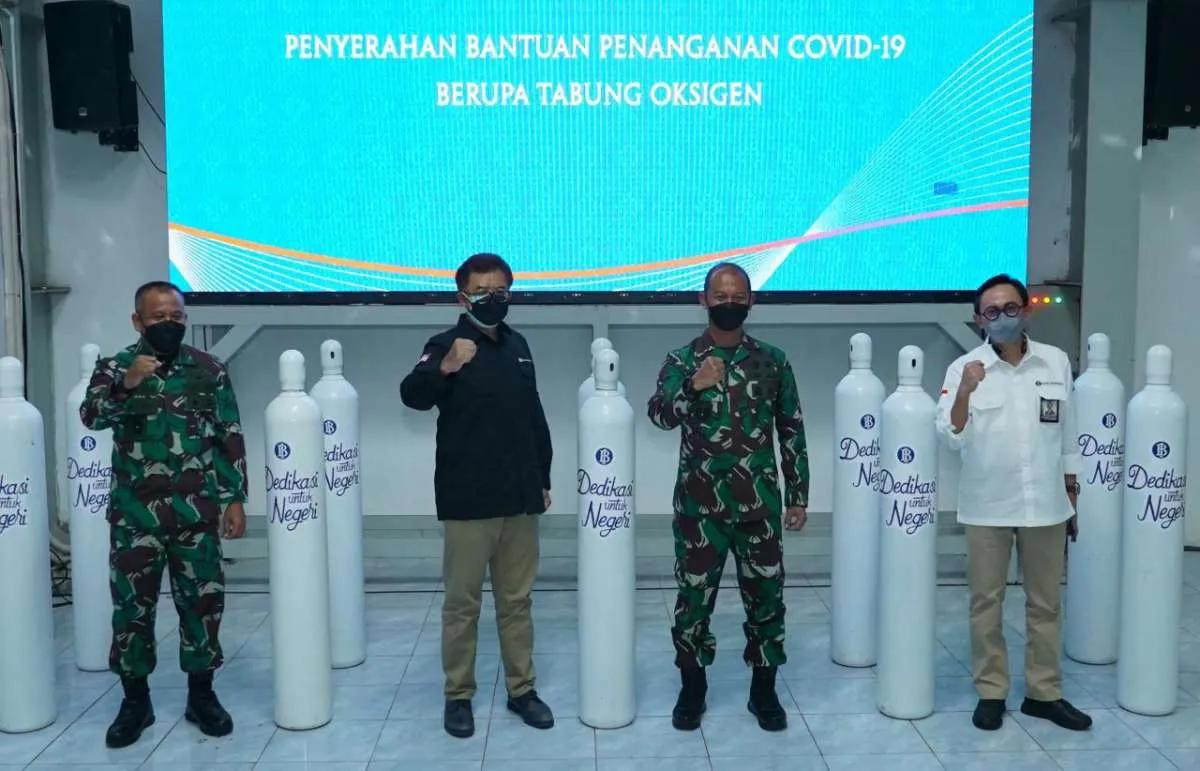BI beri bantuan oksigen untuk penanganan Covid-19