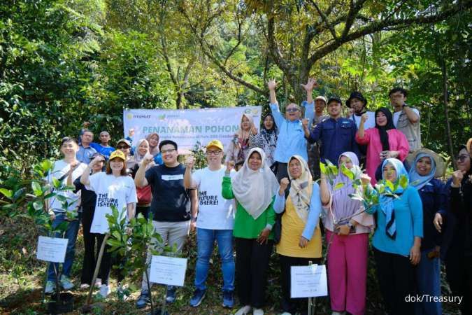 Dukung Energi Hijau, Treasury Tanam 266 Pohon di Bogor