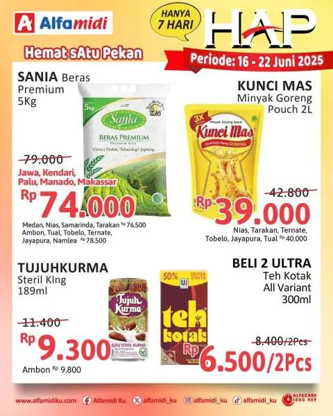 Promo Alfamidi Hemat Satu Pekan Periode 16-22 Juni 2025