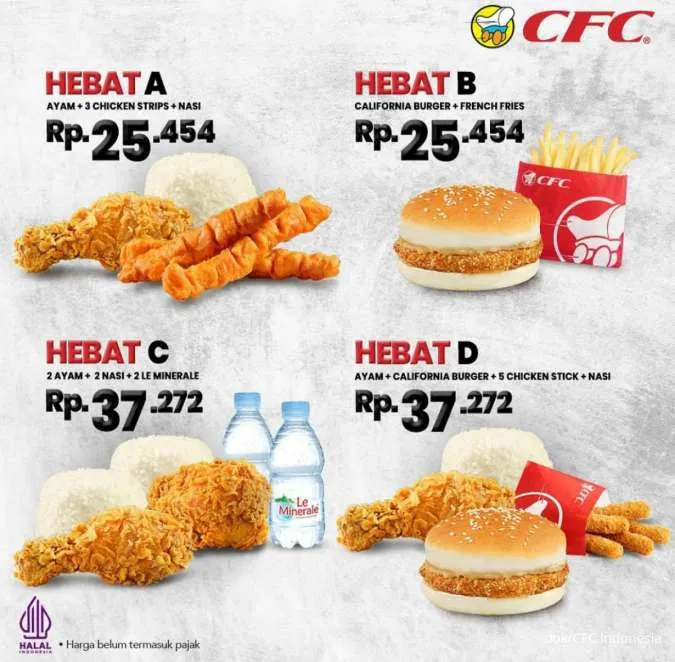 Promo cfc paket HeBat (Hemat Banget) diskon 50%