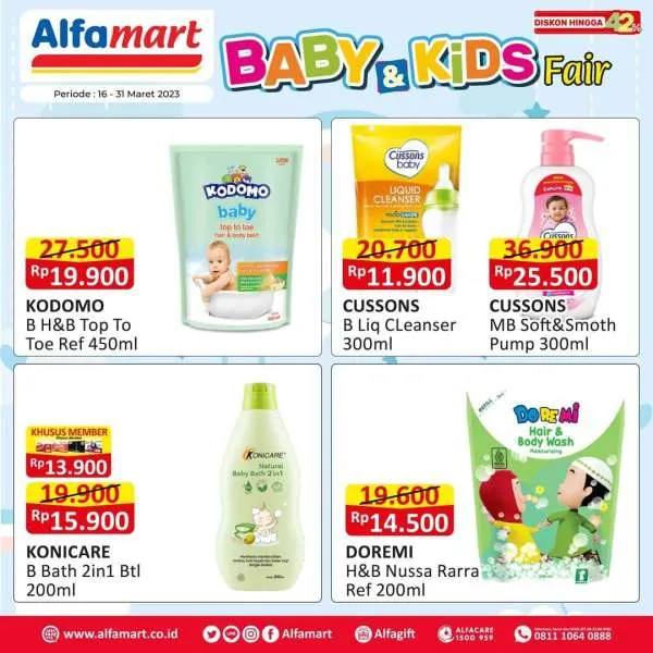 Promo Alfamart Baby & Kids Fair Periode 16-31 Maret 2023